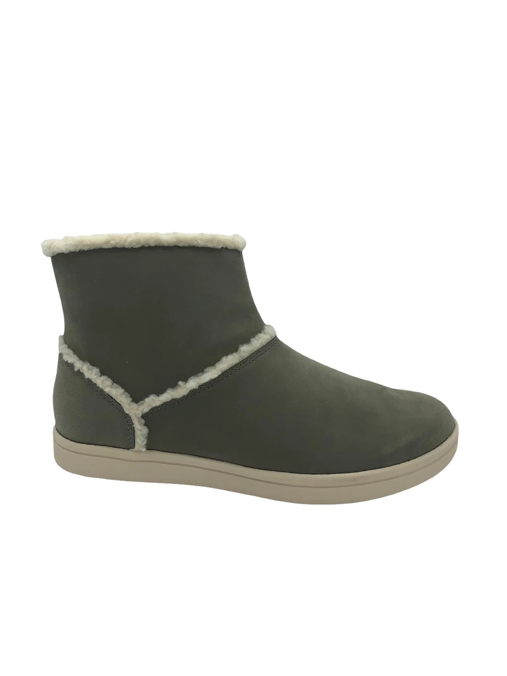 CLOUDSTEPPERS by Clarks Faux Fur Ankle Boots Step Glow Olive Taupe - Wide